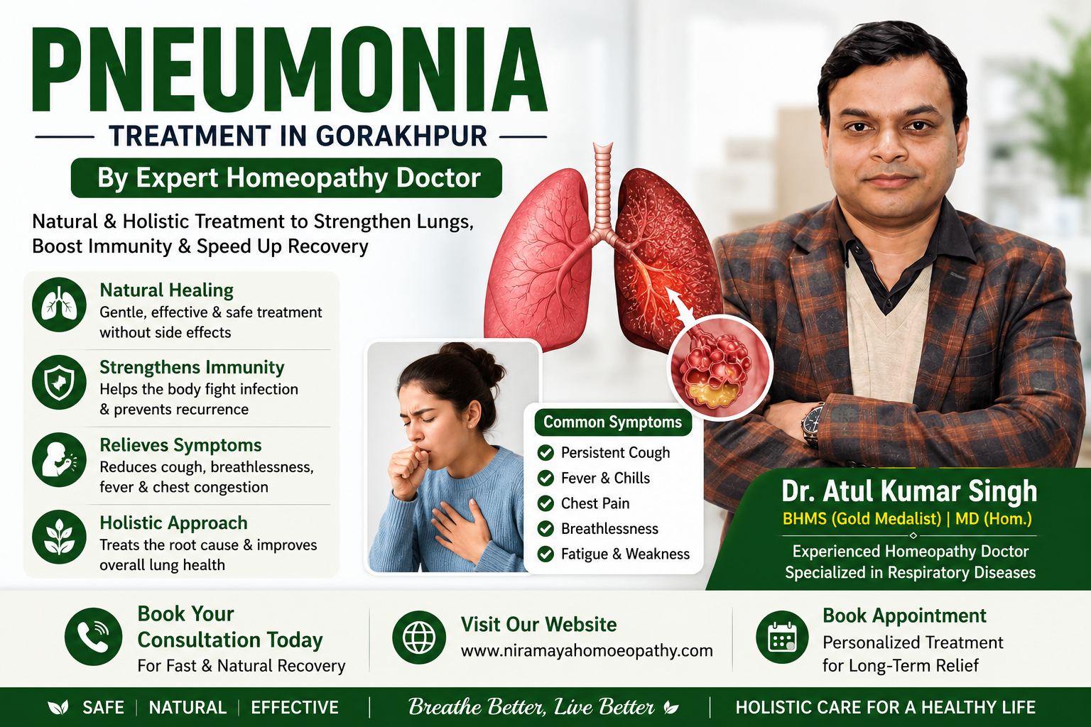 Pneumonia Treatment in Gorakhpur | Expert Homeopathy Doctor