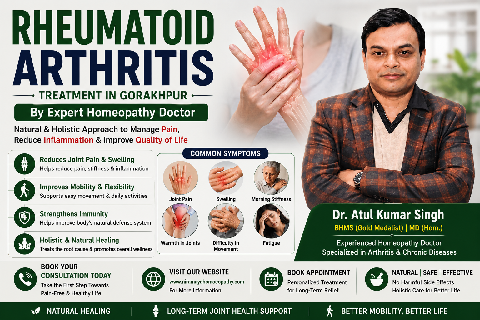 Rheumatoid Arthritis Treatment in Gorakhpur | Expert Homeopathy Doctor